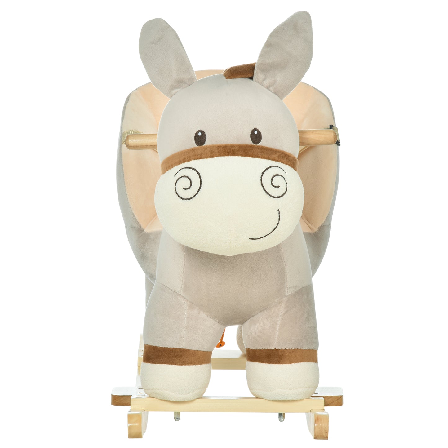 Delightful Plush Donkey Ride-On Rocker with Sounds & Safety Features for Kids
