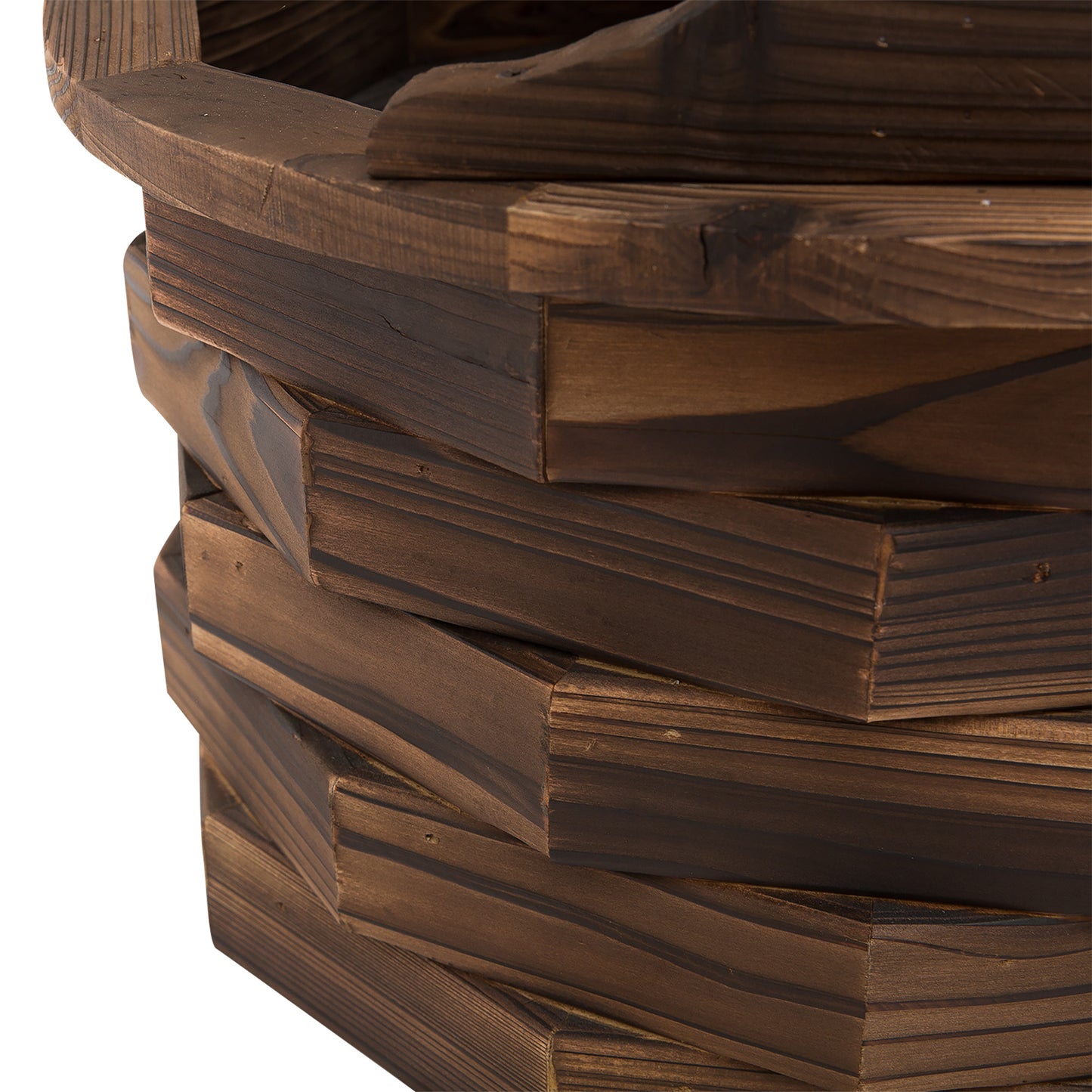 Enchanting Fir Wood Wishing Well Fountain for Stunning Garden Decor