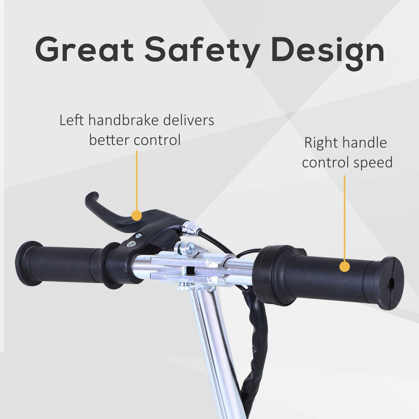 Teen Foldable Electric Scooter Electric Battery 120W w/ Brake Kickstand HOMCOM