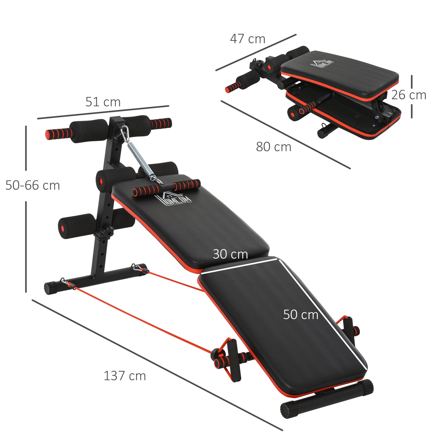 Ultimate Foldable Sit-Up Bench for Core Strength - Home Gym Essential