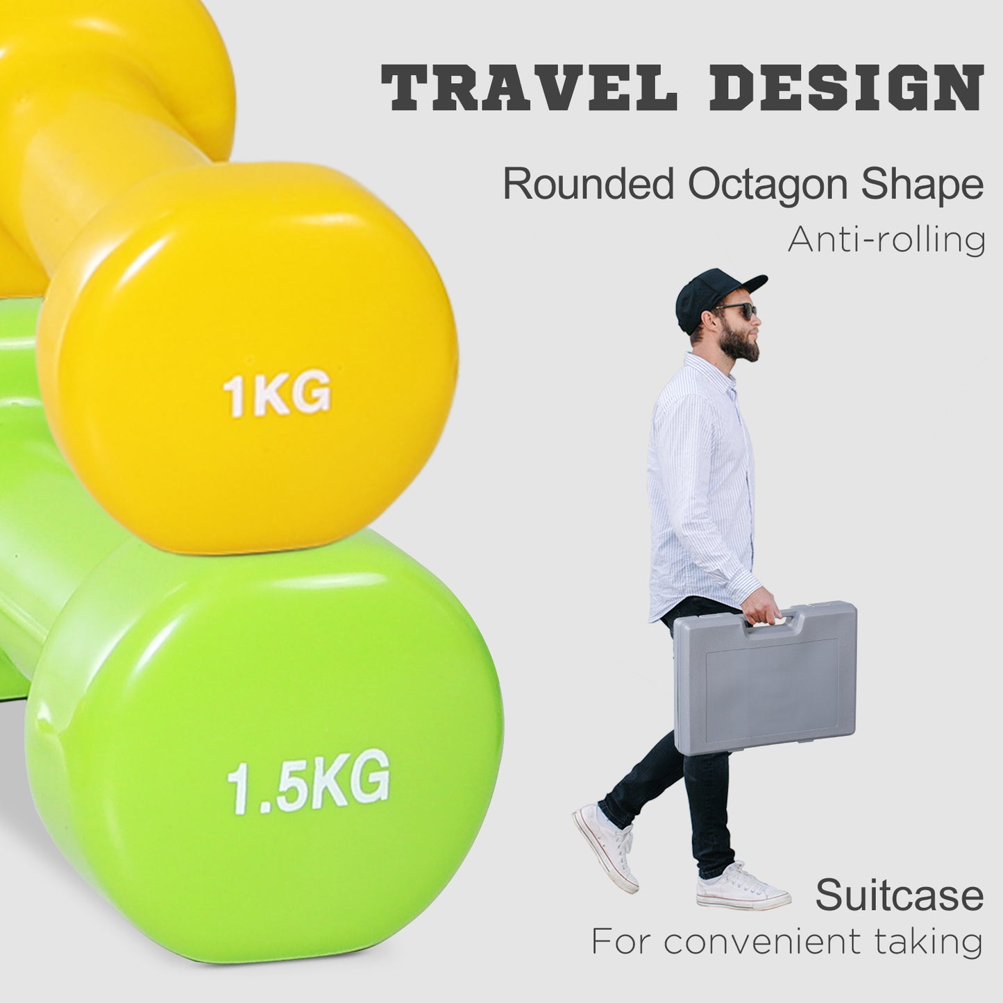 Vibrant 10kg Dumbbell Set: Brighten Your Home Workouts with Style!