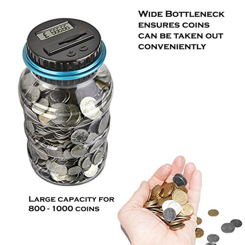 Smart Coin Counter: Digital Money Jar for Effortless Savings & Fun!