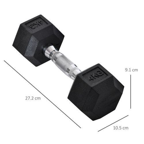 Durable Hexagonal Dumbbells Set - Perfect for Home & Gym Workouts, 2x4kg