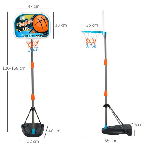 Ultimate Kids Basketball Set: Adjustable Hoop, Ball & Pump for Ages 3-8