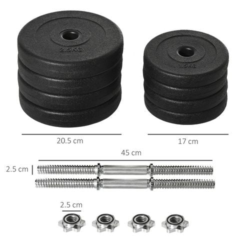 Versatile 20KG Adjustable Dumbbell Set for Ultimate Home Fitness Training
