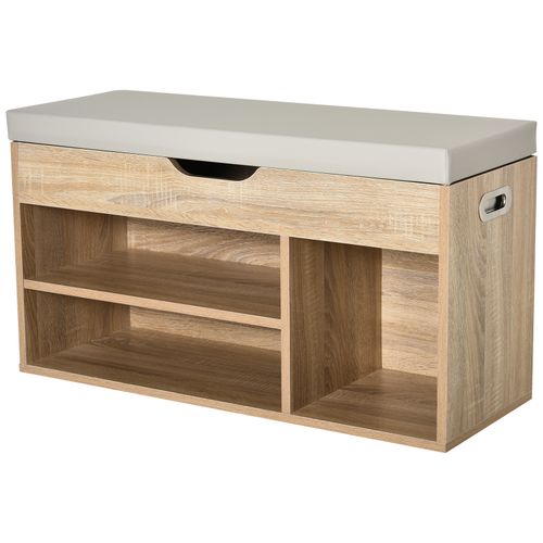 Stylish Shoe Storage Bench with Hidden Compartment & Comfortable Sponge Top