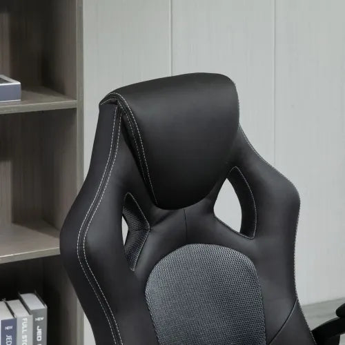 Vinsetto Executive Racing Swivel Chair - Ergonomic PU Leather for Office & Gaming