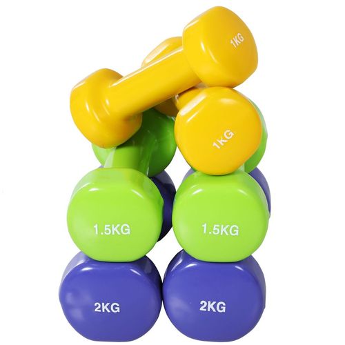 Vibrant 10kg Dumbbell Set: Brighten Your Home Workouts with Style!