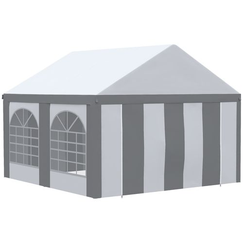 4x4m Party Tent with Windows & Double Doors - Perfect for Every Celebration!