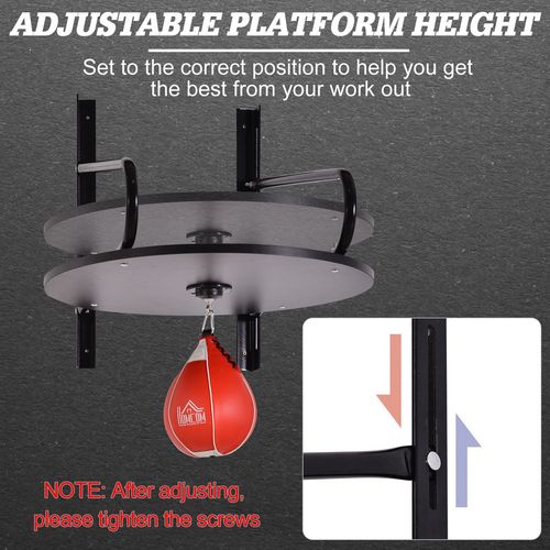 Ultimate Wall-Mounted Speed Bag Platform for Home Boxing Training - HOMCOM