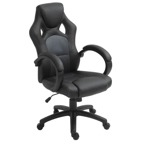 Vinsetto Executive Racing Swivel Chair - Ergonomic PU Leather for Office & Gaming