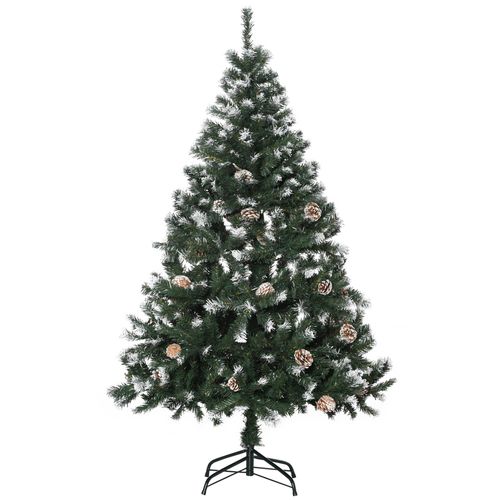 5FT Snow-Flecked HOMCOM Artificial Christmas Tree - Effortless Festive Elegance