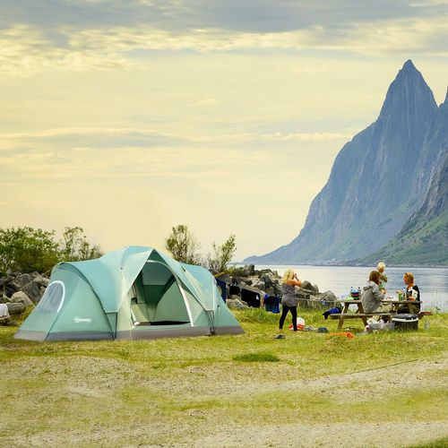 Ultimate 6-Person Family Camping Tent - Durable, Spacious & Weather-Resistant!