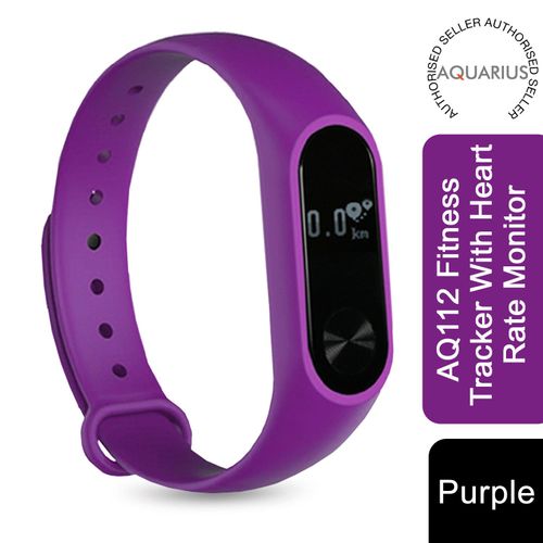 Aquarius AQ112 Purple Fitness Tracker: Heart Rate, GPS & All-Day Activity Monitor