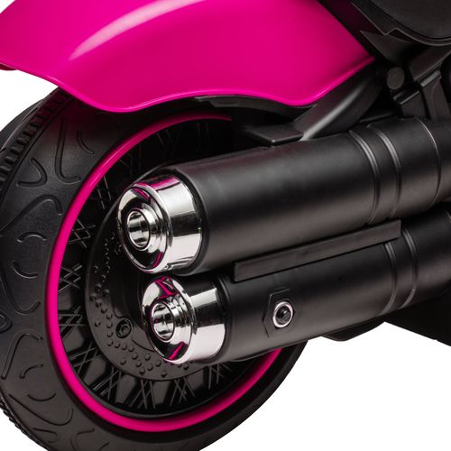 Pink 6V Electric Motorbike for Toddlers with Training Wheels & Headlight