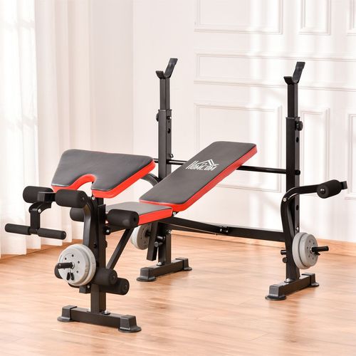 Premium Adjustable Weight Training Bench with Squat Rack & Multi-Functions