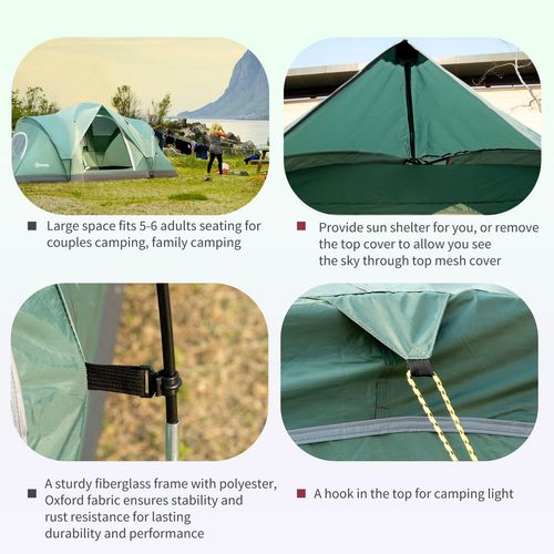 Ultimate 6-Person Family Camping Tent - Durable, Spacious & Weather-Resistant!