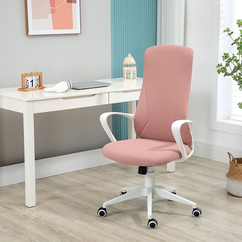 Vinsetto Adjustable High-Back Pink Office Chair - Comfort Meets Style!