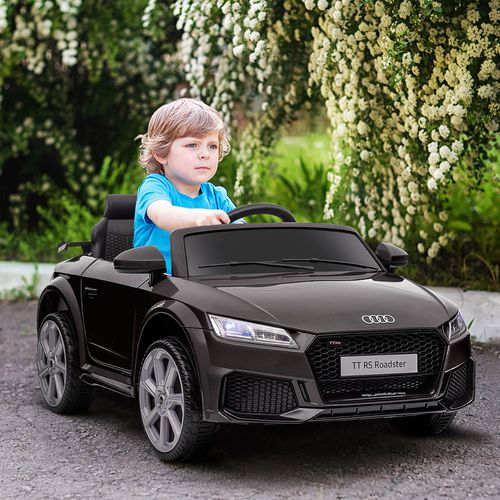 Licensed Audi TT 12V Ride-On Car with Remote, MP3 & Headlight - Black
