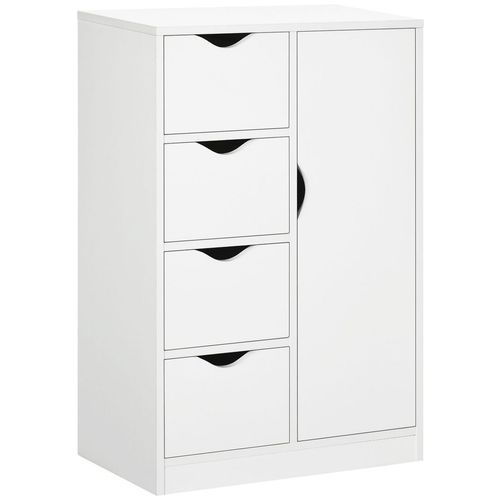 Stylish 4-Drawer Storage Cabinet & Shelf - Perfect for Home and Office Organization