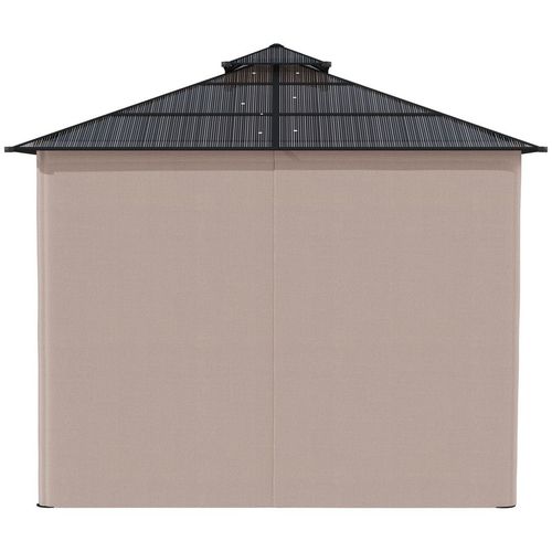 Spacious 3x3m Hardtop Gazebo with Curtains & Netting for Ultimate Outdoor Comfort
