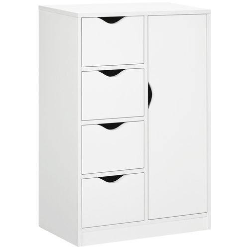 Stylish 4-Drawer Storage Cabinet & Shelf - Perfect for Home and Office Organization