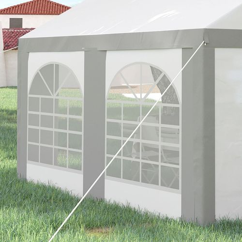 4x4m Party Tent with Windows & Double Doors - Perfect for Every Celebration!