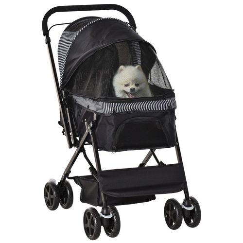 PawHut Foldable Dog Stroller with Reversible Handle - Travel in Style!