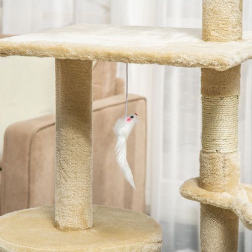 Ultimate Cat Activity Tower - 131cm Scratching Post & Condo with Fun Toys