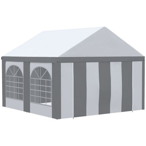 4x4m Party Tent with Windows & Double Doors - Perfect for Every Celebration!