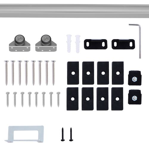 Premium Sliding Barn Door Hardware Kit - Elegant Space-Saving Track System