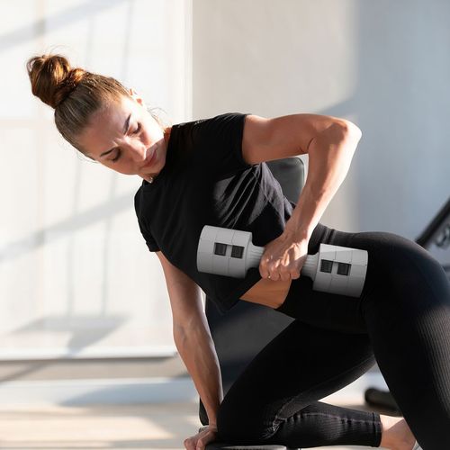 Versatile Adjustable Dumbbells: Compact 2.5kg Pair for Ultimate Fitness!