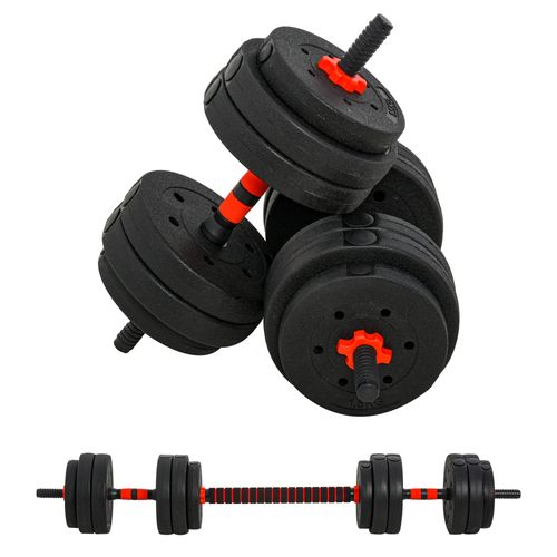 25kg 2-in-1 Adjustable Barbell & Dumbbell Set for Ultimate Home Fitness