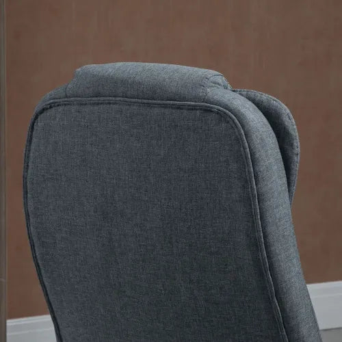 Executive Comfort: High Back Swivel Office Chair with Arms - Dark Grey
