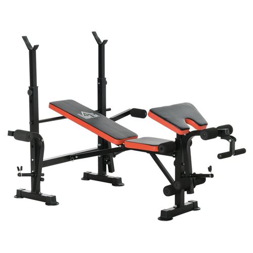 Premium Adjustable Weight Training Bench with Squat Rack & Multi-Functions