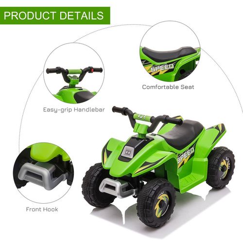 6V Electric Ride-On Car for Toddlers - Big Wheels Adventure in Green!