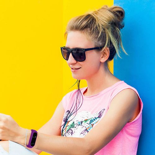 Aquarius AQ112 Purple Fitness Tracker: Heart Rate, GPS & All-Day Activity Monitor
