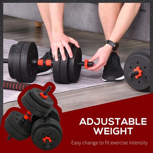 25kg 2-in-1 Adjustable Barbell & Dumbbell Set for Ultimate Home Fitness