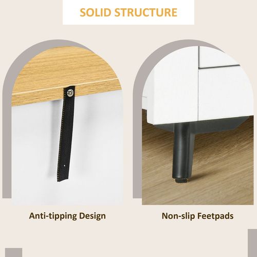 Elegant Freestanding Sideboard Storage Cabinet with Soft-Close Drawers