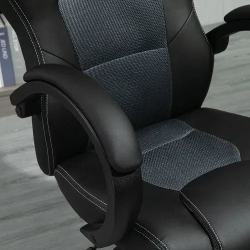 Vinsetto Executive Racing Swivel Chair - Ergonomic PU Leather for Office & Gaming