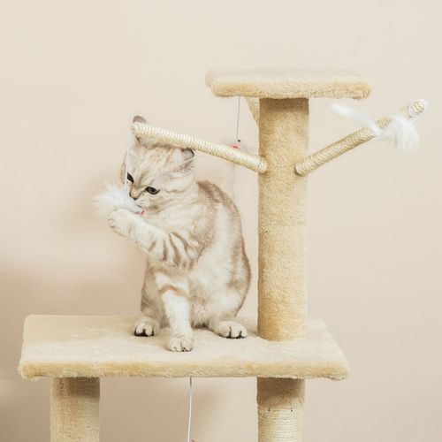 Ultimate Cat Activity Tower - 131cm Scratching Post & Condo with Fun Toys