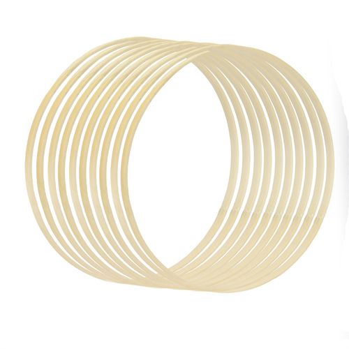 Versatile Bamboo Craft Rings – Set of 10 for Dreamcatchers & More!