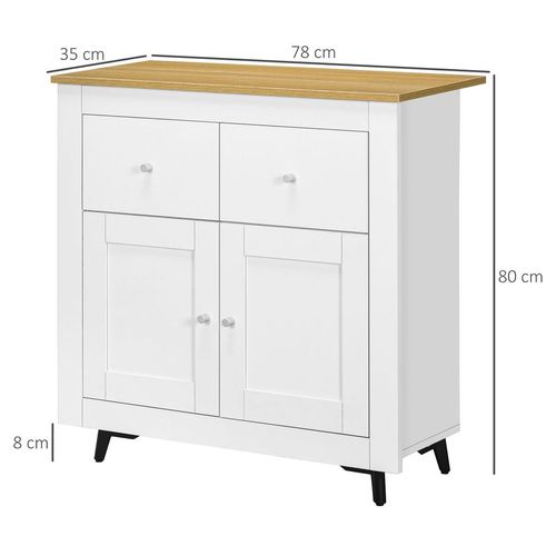 Elegant Freestanding Sideboard Storage Cabinet with Soft-Close Drawers