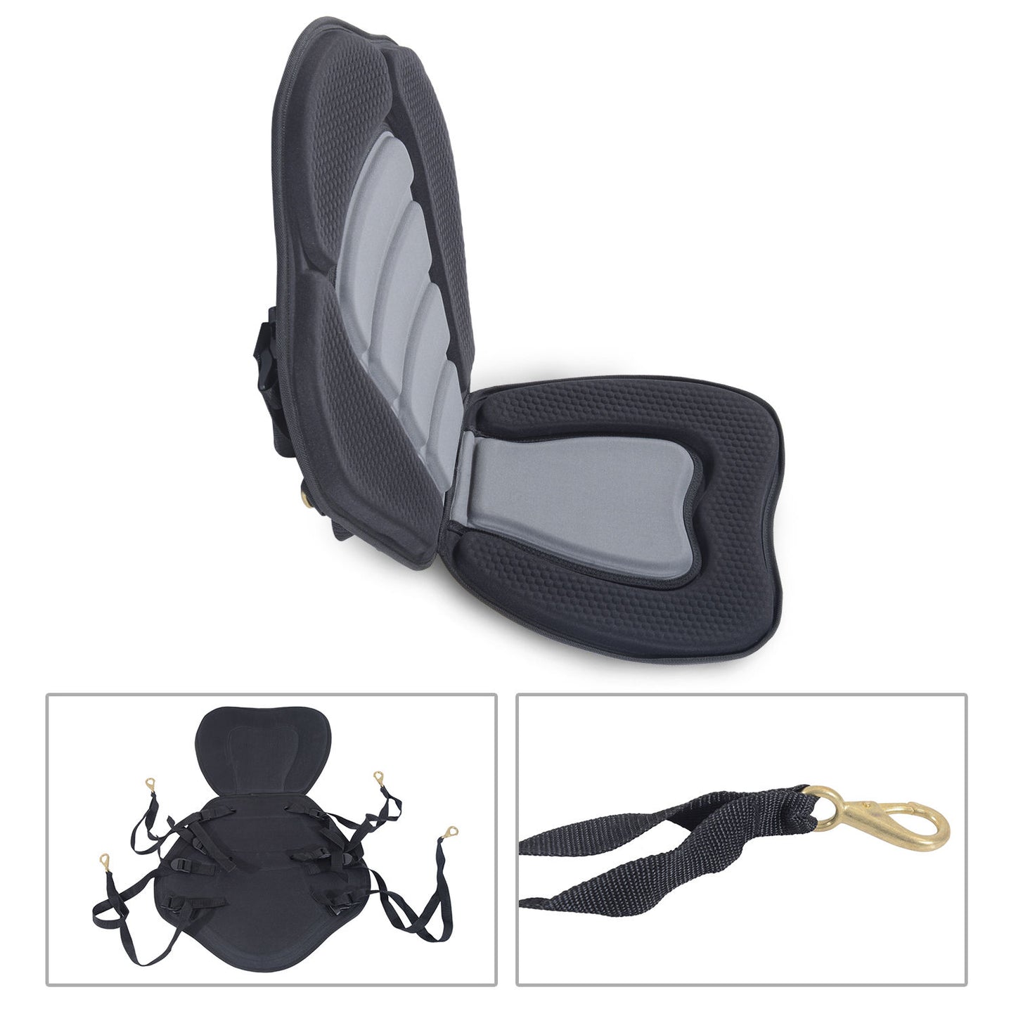 Comfort Plus: Detachable Padded Kayak Seat & Backrest for Ultimate Water Enjoyment