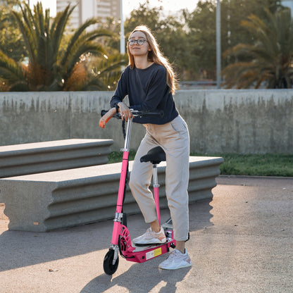 Teen Foldable Electric Scooter Electric Battery 120W w/ Brake Kickstand HOMCOM