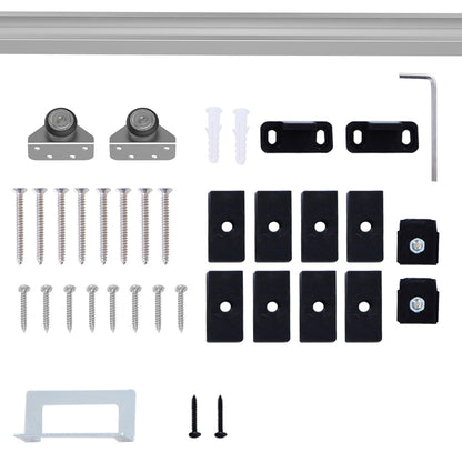 Premium Sliding Barn Door Hardware Kit - Elegant Space-Saving Track System