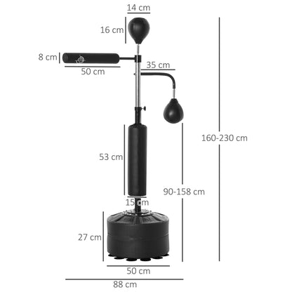 Ultimate 3-in-1 Speedball Punching Bag & Stand for Total Body Workout