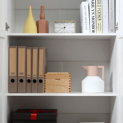 Elegant 172cm White Wooden Storage Cabinet with 4 Shelves & 2 Doors