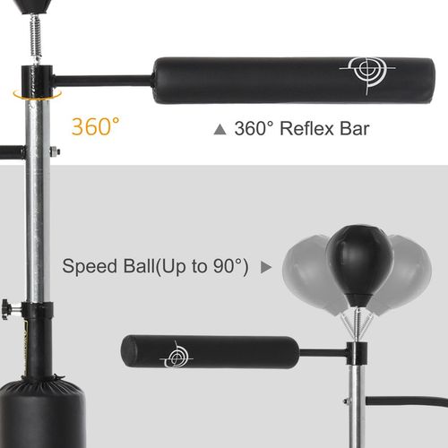 Ultimate 3-in-1 Speedball Punching Bag & Stand for Total Body Workout