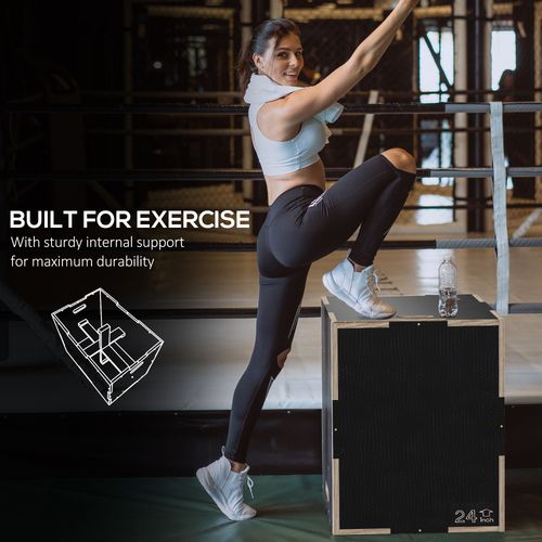SPORTNOW Versatile Plyometric Jump Box: Build Strength at Home or Gym